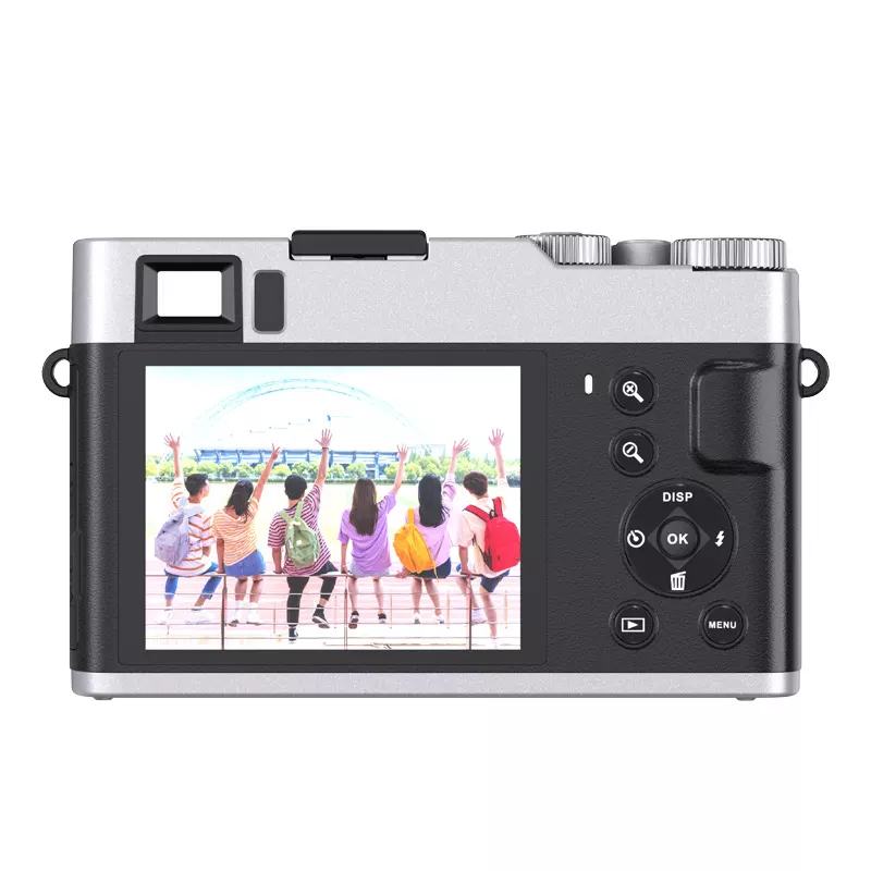 Fotocamera Digitale D5 Reflex Con Doppio Obiettivo – Zoom Anti-shake 16x, Touchscreen 3 Pollici, Per Principianti, Bianca - 4
